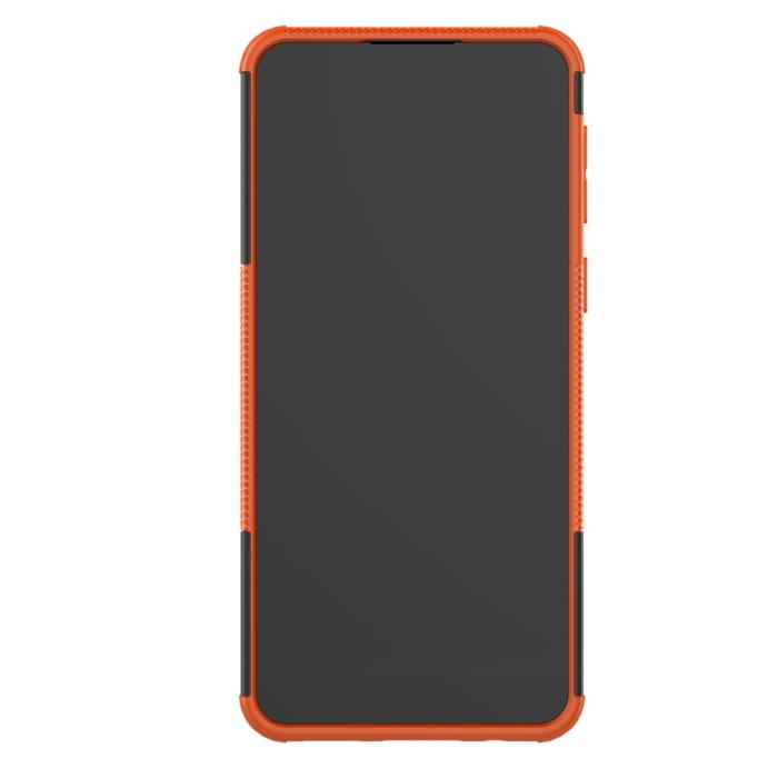 Bild 4,  Samsung Galaxy A21 - Ultimata Stöttåliga Skalet med Stöd - Orange