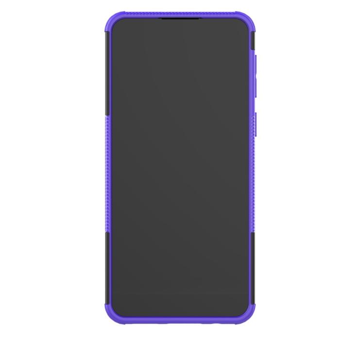 Bild 4,  Samsung Galaxy A21 - Ultimata Stöttåliga Skalet med Stöd - Lila
