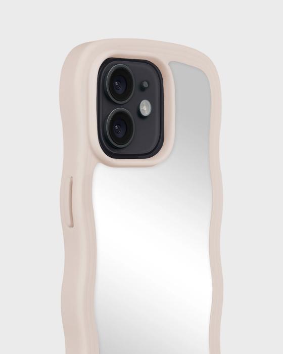 Bild 3, holdit holdit iPhone 12/12 Pro Skal Wavy Light Beige Mirror