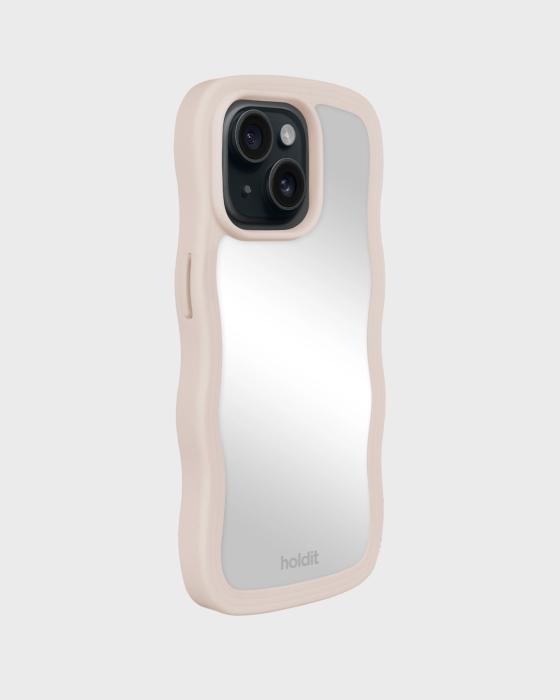 Bild 2, holdit holdit iPhone 15/14/13 Skal Wavy Light Beige Mirror
