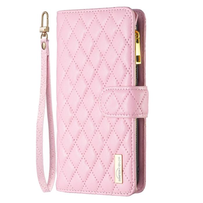 Bild 5, BINFEN BINFEN Motorola Edge 40 Neo 5G Fodral Multifunktionell Diamond Rosa