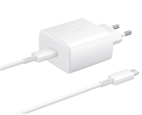 Samsung Samsung Original 45W 5A USB-C Laddare EP-TA845 Inkl. 1.8m USB-C Kabel Vit