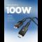 Spigen Spigen 1.5m 100W USB-C - USB-C Kabel Svart