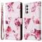  Samsung Galaxy S24 Fodral Marmor Textur Roséguld