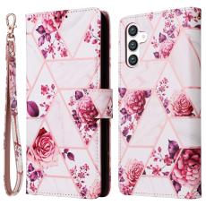  Samsung Galaxy S24 Fodral Marmor Textur Ros&eacute;guld