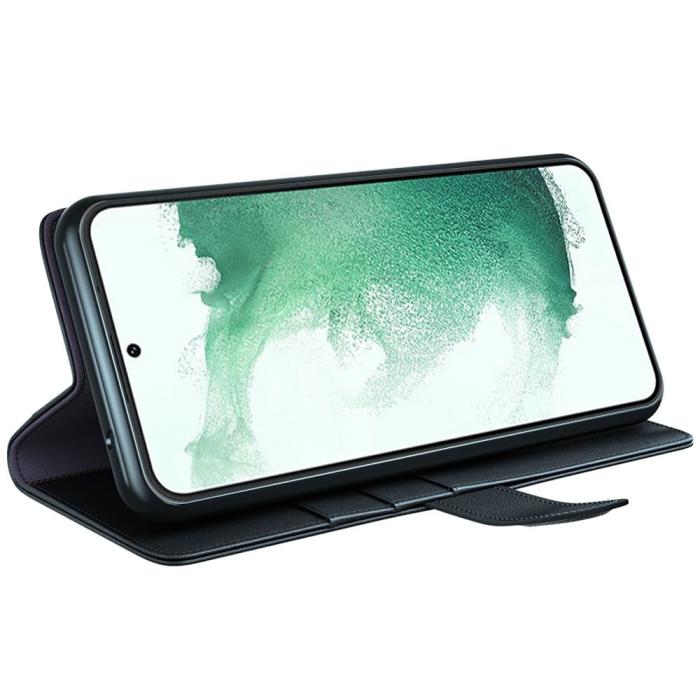 Bild 3,  Samsung Galaxy S23 Fodral Premium Äkta Läder Svart