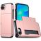  iPhone 17e / 16e Skal Hybrid Med Kortfack Roséguld