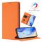  Google Pixel 10/10 Pro / 9/9 Pro Fodral RFID Litchi Läder Orange