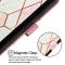  iPhone 16 Pro Max Fodral Marmor Vit/Rosa
