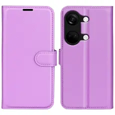  OnePlus Nord 3 5G Fodral Litchi Textur Lila