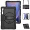  Galaxy Tab S10 FE Plus Skal 360 Shockproof Hybrid Kickstand Svart