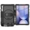  Galaxy Tab S10 FE Plus Skal 360 Shockproof Hybrid Kickstand Svart