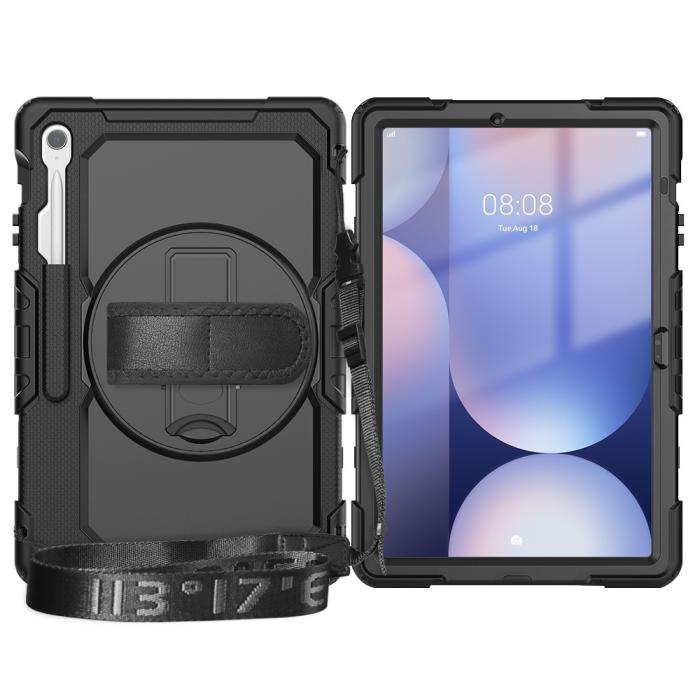 Bild 2,  Galaxy Tab S10 FE Plus Skal 360 Shockproof Hybrid Kickstand Svart