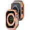  Apple Watch 10 42 mm Skal Rhinestone Roséguld