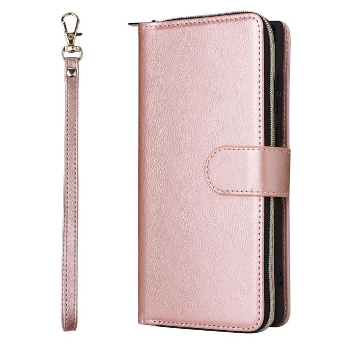 Bild 6,  Samsung Galaxy S26 Ultra Fodral Multifuntionellt Läder Roséguld