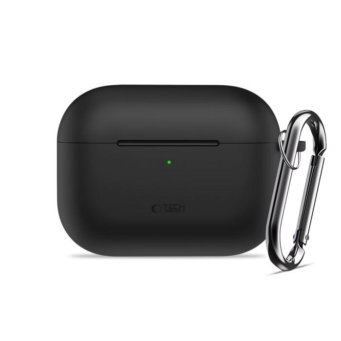 Bild 2, Tech-Protect Tech-Protect AirPods Pro 3 Skal Silikon Hook Svart