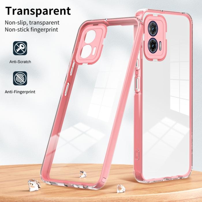 Bild 2,  Motorola Moto G73 5G Skal Hybrid Rosa
