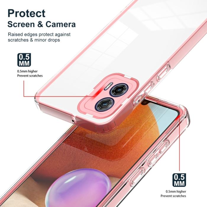 Bild 3,  Motorola Moto G73 5G Skal Hybrid Rosa