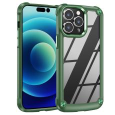  iPhone 15 Pro Skal Shockproof Hybrid Armor Gr&ouml;n