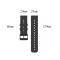  Silikon Armband (24mm) Svart