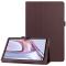  Samsung Galaxy Tab A7 10.4 Fodral Litchi läder Brun