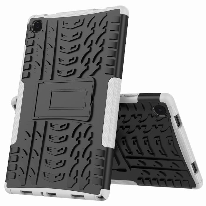 Bild 2,  Samsung Galaxy Tab A7 10.4 Skal Rugged Kickstand Armor Vit