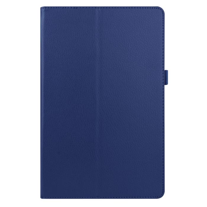 Bild 2,  Samsung Galaxy Tab A7 10.4 Fodral Litchi läder Mörk Blå