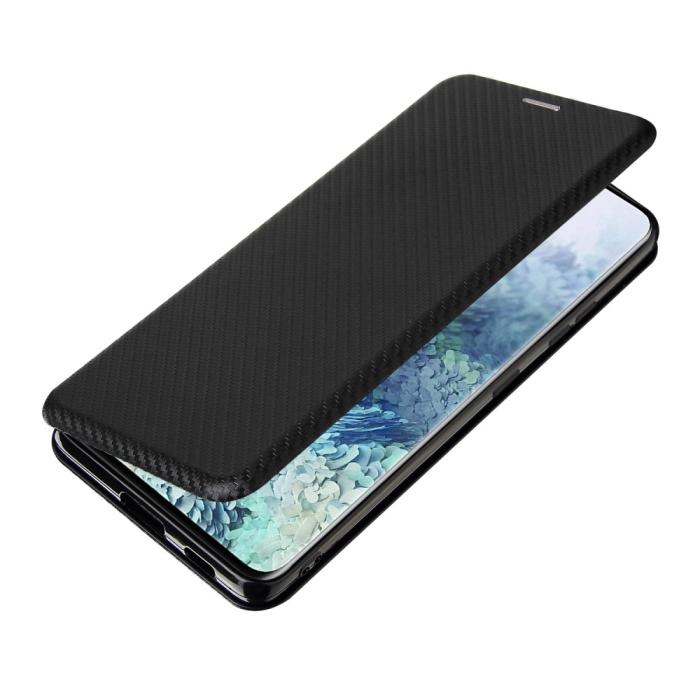 Bild 3,  Samsung Galaxy S21 Ultra - Kolfiber Textur Fodral - Svart