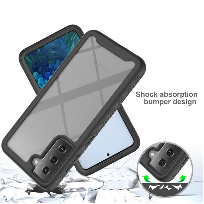Bild 2,  Samsung Galaxy S21 - 360° Shockproof Hybrid Skal - Svart