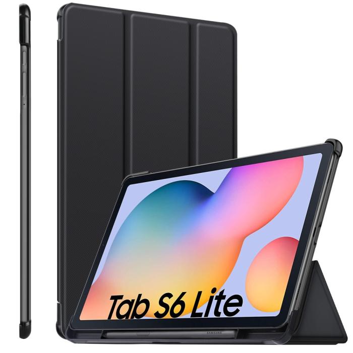Bild 2,  Samsung Galaxy Tab S6 Lite Fodral Bumper Tri-Fold Svart