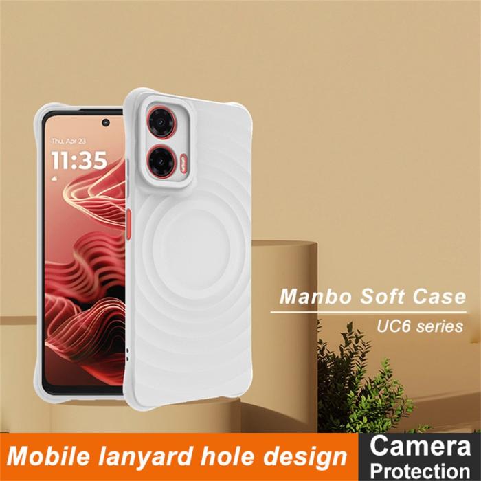Bild 2, IMAK IMAK Motorola Moto G35 5G Skal Waterdrop Matt Vit