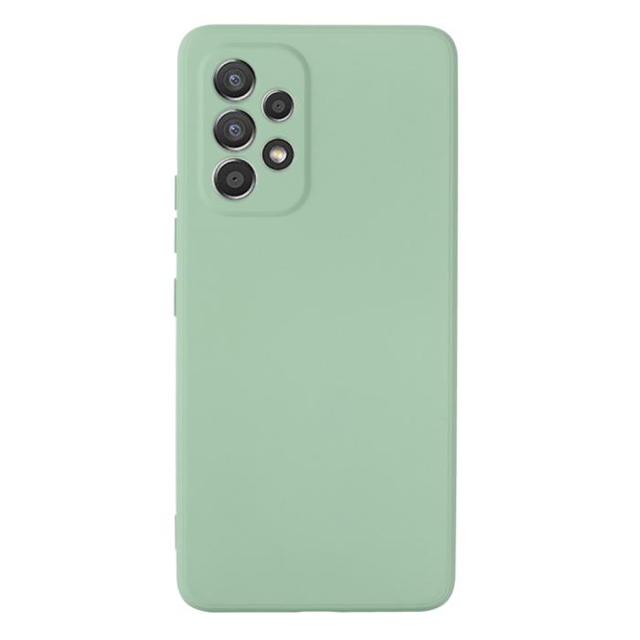 Bild 2,  Samsung Galaxy A53 5G Skal Liquid Silikon Med Strap Grön