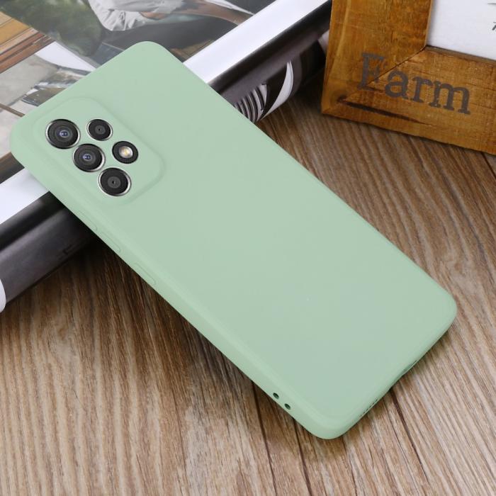 Bild 6,  Samsung Galaxy A53 5G Skal Liquid Silikon Med Strap Grön