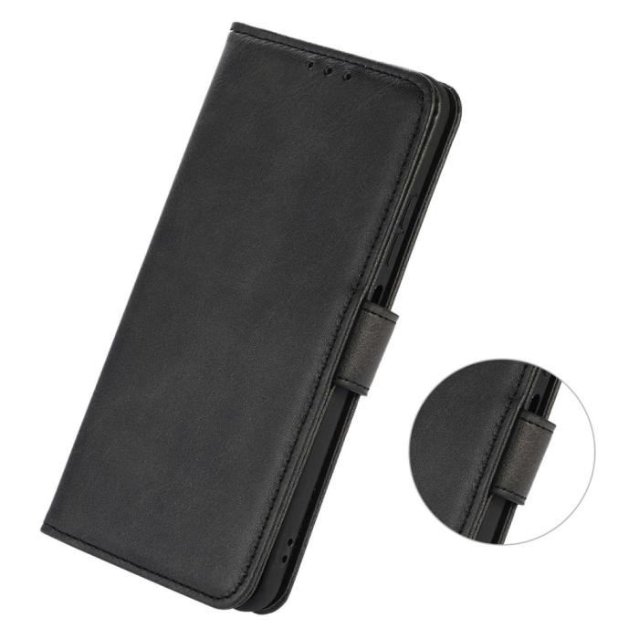 Bild 4,  Samsung Galaxy A34 5G Fodral Solid Läder Svart