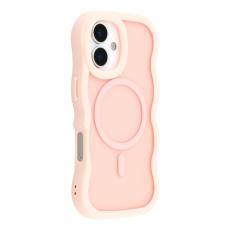  iPhone 17 Skal MagSafe Wavy Matt Ljus Rosa