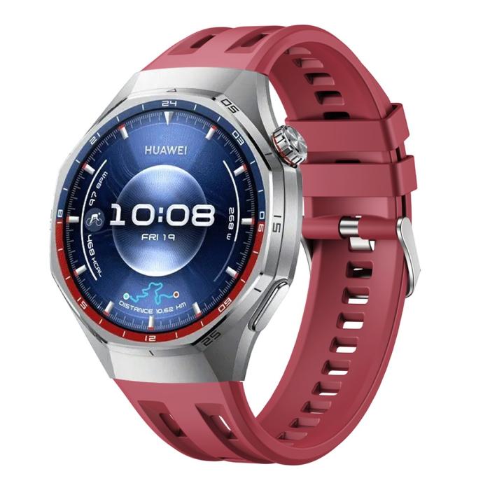 Bild 2,  Huawei Watch GT 6 Pro 46 mm Armband FlexSilicone Vinröd