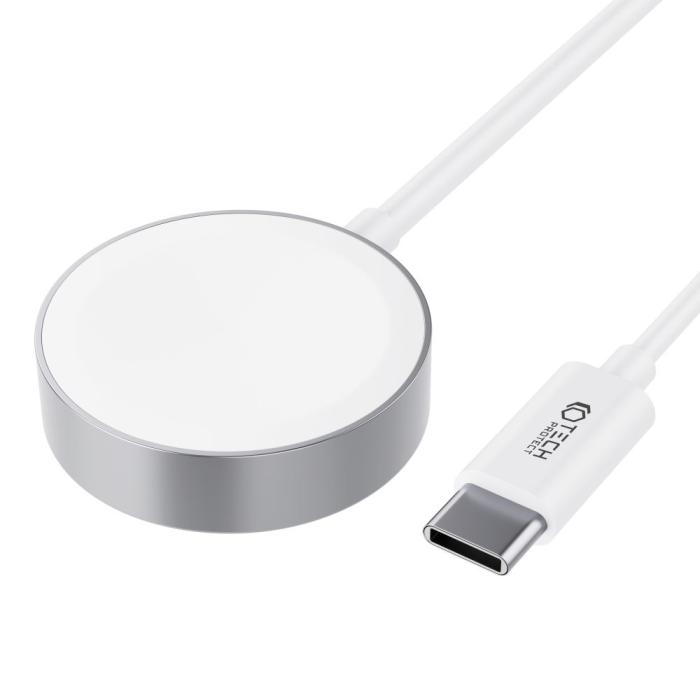 Bild 2, Tech-Protect Tech-Protect 1.2m USB-C Trådlös Laddare För Apple Watch Vit