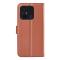 Xiaomi Redmi 12C 4G Fodral Litchi Läder Brun