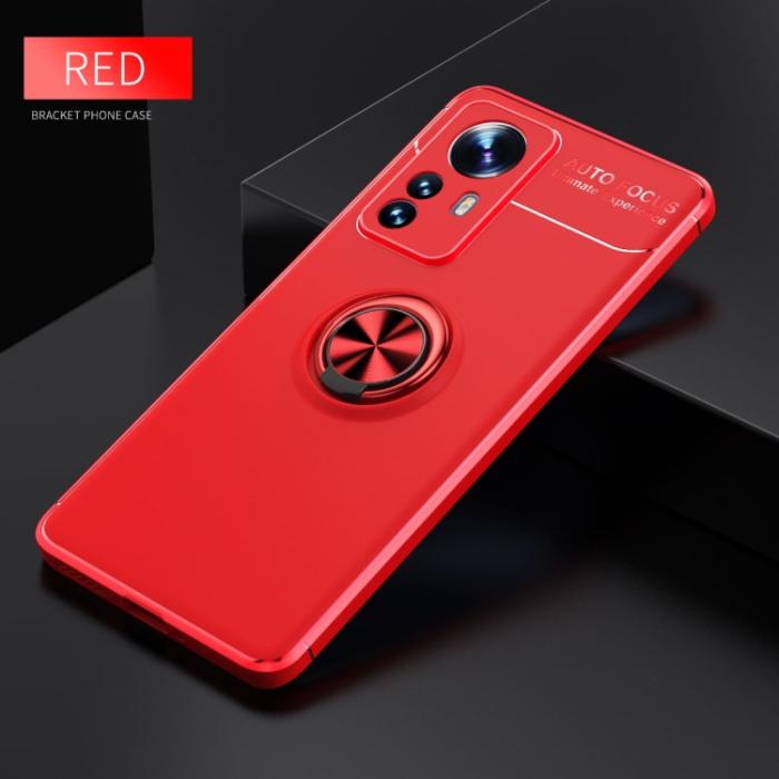 Bild 2,  Xiaomi 12 Pro Skal Ring Röd