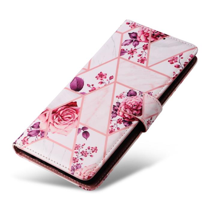 Bild 5,  Samsung Galaxy S24 Fodral Marmor Textur Roséguld