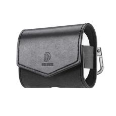 DUX DUCIS DUX DUCIS AirPods 3 Fodral PU-L&auml;der Med Krok Svart
