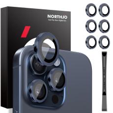 NORTHJO NORTHJO iPhone 14 Pro/Pro Max/15 Pro/Pro Max Linsskydd 2-PACK M&ouml;rkbl&aring;