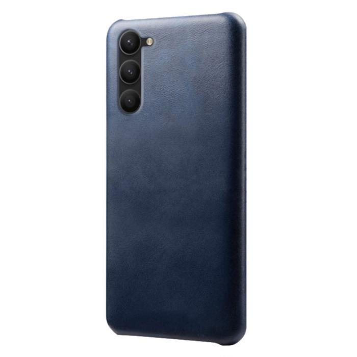 Bild 2,  Samsung Galaxy S24 Plus Läderbelagt Skal Blå