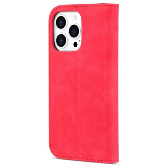 Bild 3, AZNS AZNS iPhone 14 Pro Fodral Läder Röd