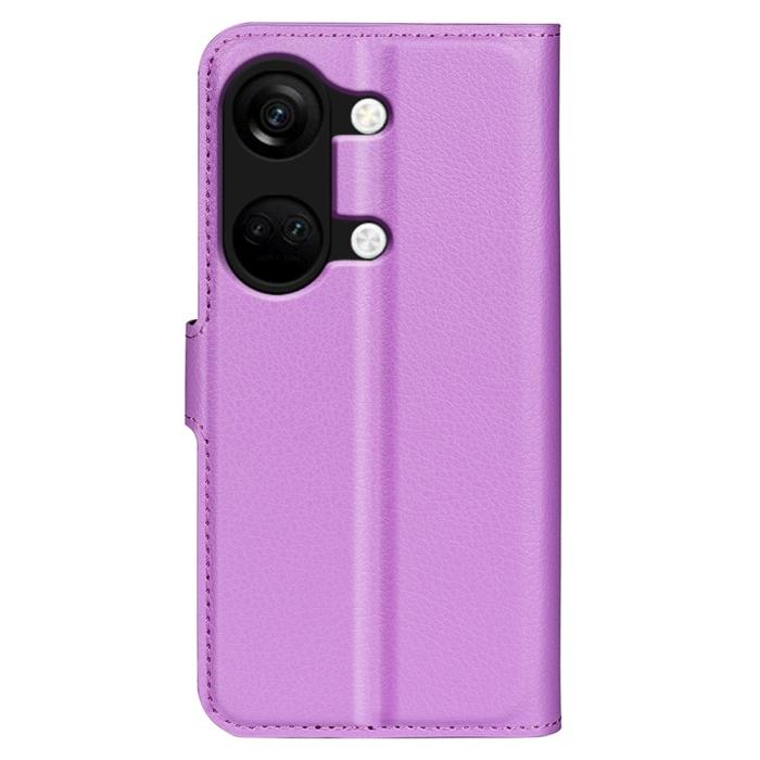 Bild 6,  OnePlus Nord 3 5G Fodral Litchi Textur Lila