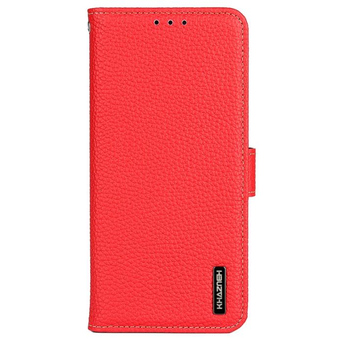 Bild 6, KHAZNEH KHAZNEH Galaxy S24 Fodral Premium Litchi Äkta Läder Röd