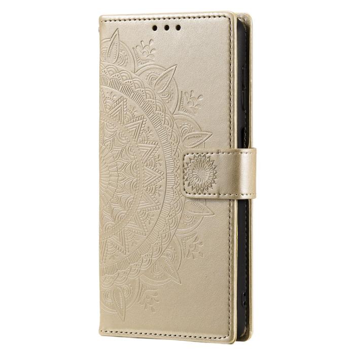 Bild 5,  Sony Xperia 1 V Fodral Mandala Läder Guld