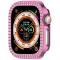  Apple Watch 10 42 mm Skal Rhinestone Rosa