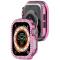  Apple Watch 10 42 mm Skal Rhinestone Rosa