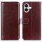  iPhone 17 Fodral Crazy Horse Läder Brun